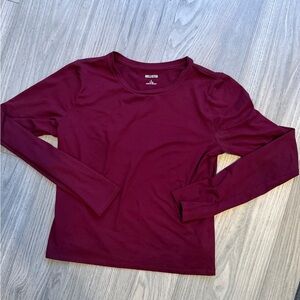 Hollister Deep Red Long Sleeve Tee